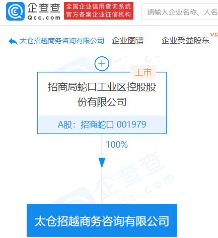 招商蛇口成立商務咨詢公司,持股100
